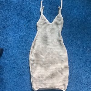 See through bamboo dress